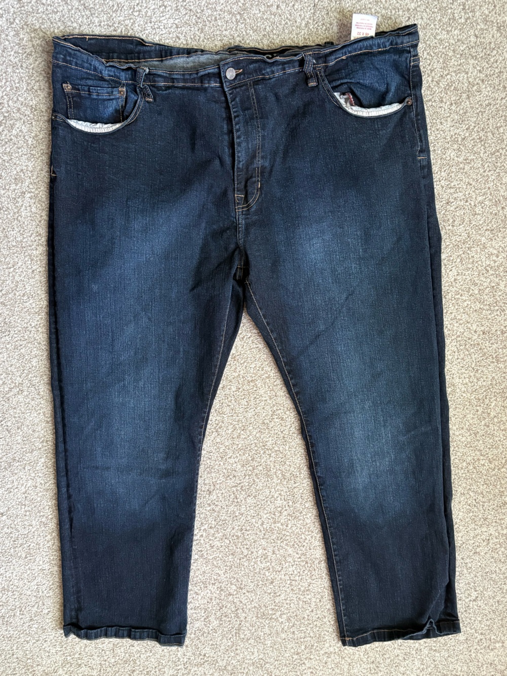 Izod Men’s Relaxed Dark Blue Stretch Jeans